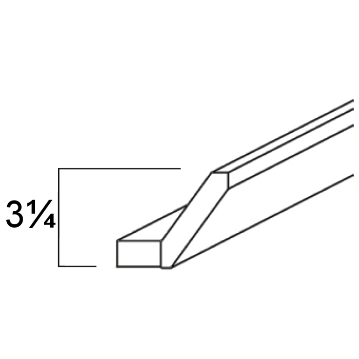 RTA Southport White Shaker 96" ACM8-S-DWS Angled Crown Molding