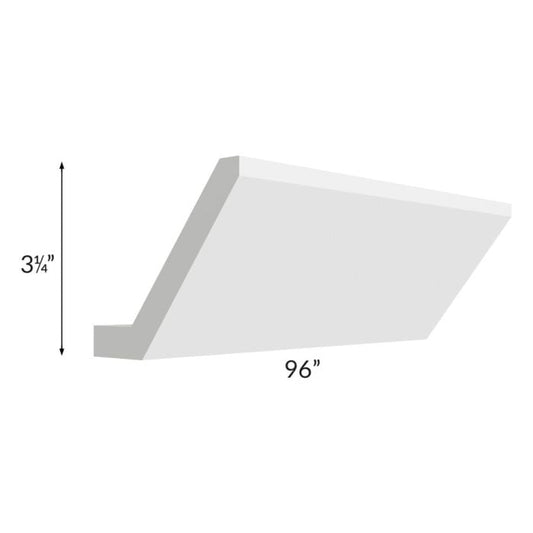 RTA Southport White Shaker 96" ACM8-S-DWS Angled Crown Molding