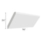 RTA Southport White Shaker 96" CM8-S-DWS Angled Crown Molding