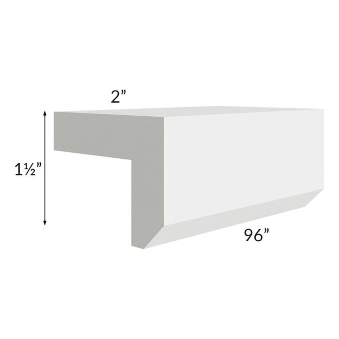 RTA Southport White Shaker 96" Light Rail Molding