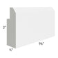 RTA Southport White Shaker 96" Mirror Molding