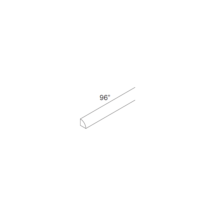 RTA Southport White Shaker 96" Quarter Round Molding