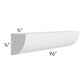 RTA Southport White Shaker 96" Quarter Round Molding