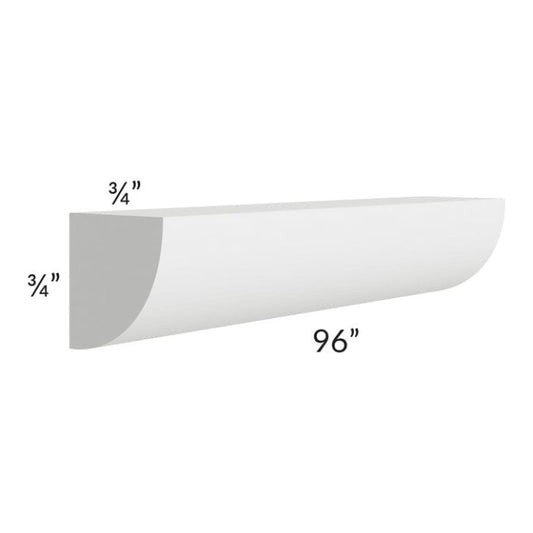 RTA Southport White Shaker 96" Quarter Round Molding