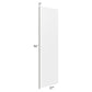 RTA Southport White Shaker 96" Refrigerator Panel with a 3" Return