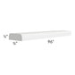RTA Southport White Shaker 96" Scribe Molding with Double Round Edge