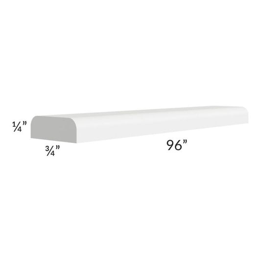 RTA Southport White Shaker 96" Scribe Molding with Double Round Edge
