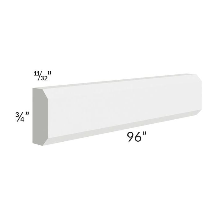 RTA Southport White Shaker 96" Shaker Insert Molding