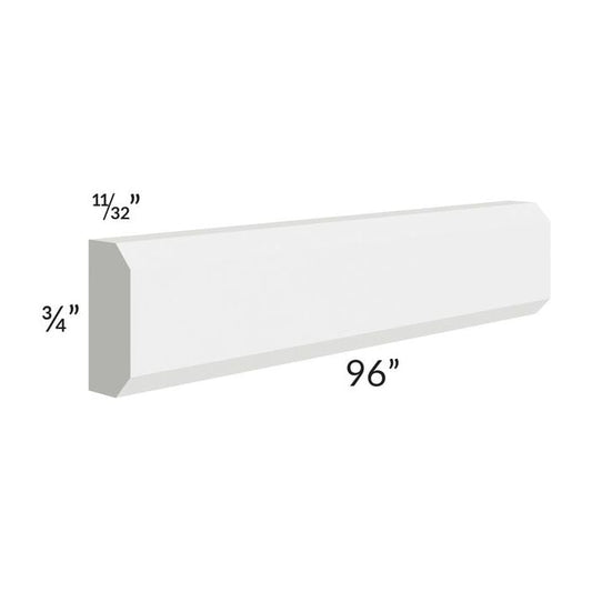 RTA Southport White Shaker 96" Shaker Insert Molding