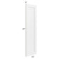 RTA Southport White Shaker Bottom Decorative Door for a Tall Cabinet or Panel