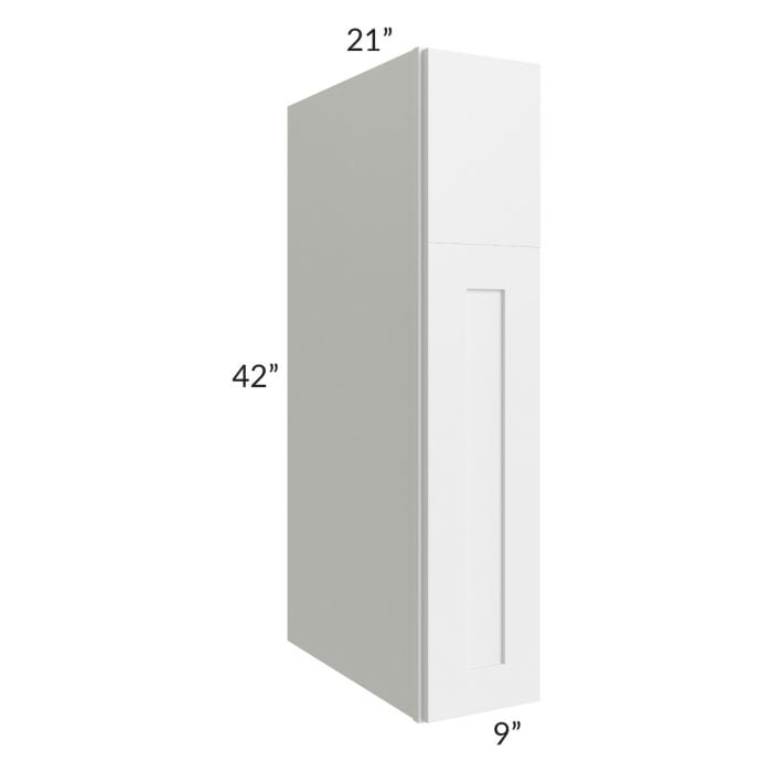 RTA Southport White Shaker Hearth Cabinet Pull Out