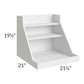 RTA Southport White Shaker Roll Out Pot and Pan Kit for a 24" Base Cabinet