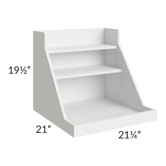 RTA Southport White Shaker Roll Out Pot and Pan Kit for a 24" Base Cabinet
