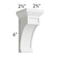 RTA Southport White Shaker Small Decorative Corbel