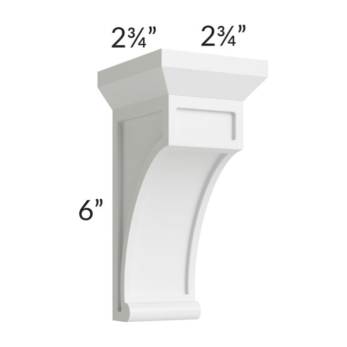RTA Southport White Shaker Small Decorative Corbel