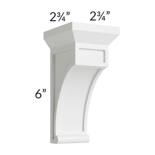 RTA Southport White Shaker Small Decorative Corbel