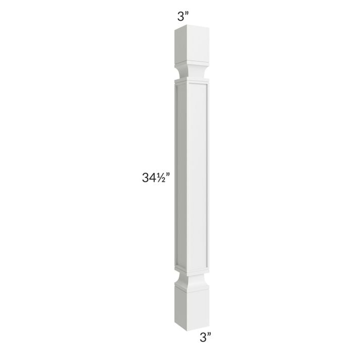 RTA Southport White Shaker Square Post