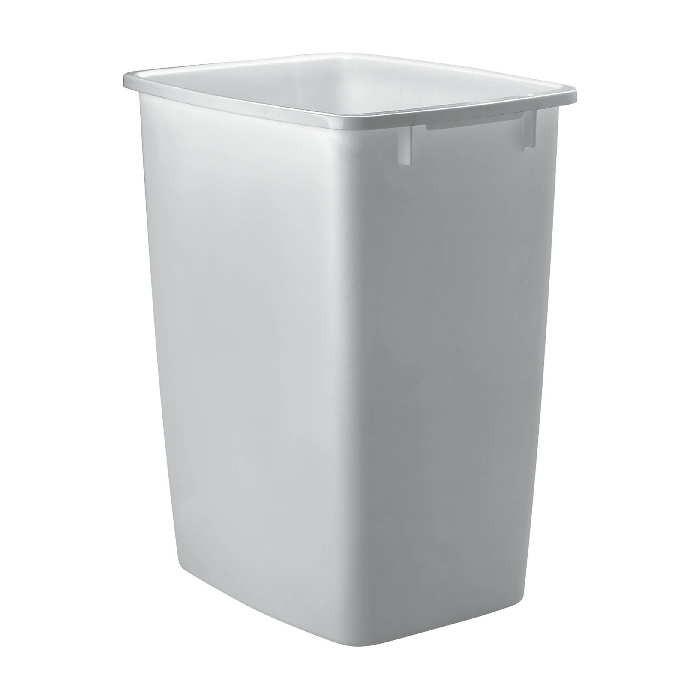 RTA Southport White Shaker Trash Can with 18" Base Cabinet Insert