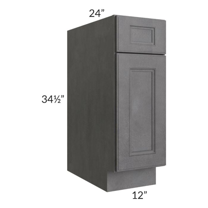 RTA Stone Grey 12" Base Cabinet