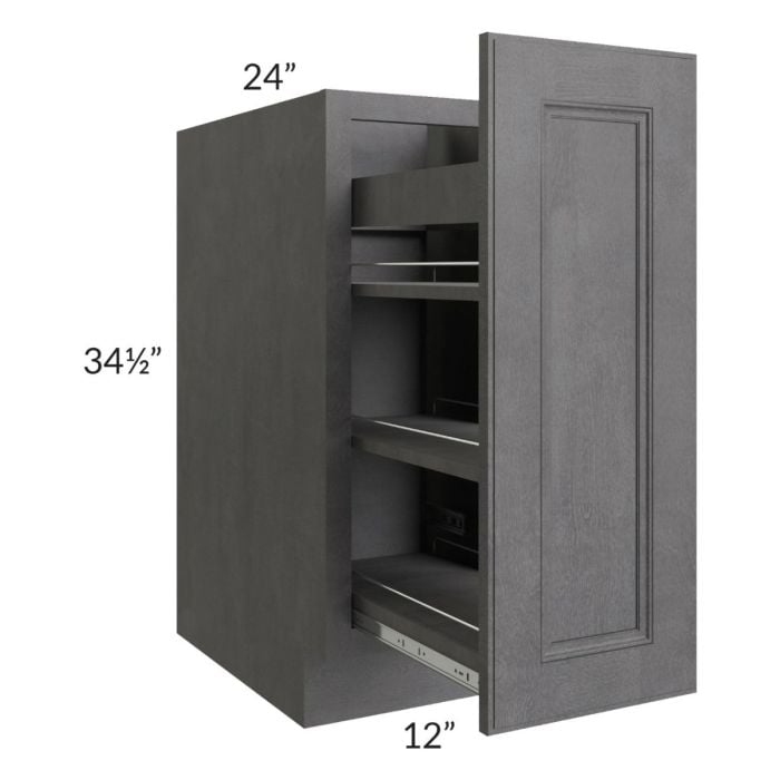RTA Stone Grey 12" Spice Rack Base Cabinet
