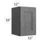 RTA Stone Grey 12" x 18" Wall Cabinet