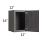 RTA Stone Grey 12" x 18" Wall Cabinet