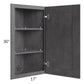 RTA Stone Grey 12" x 30" Wall End Angle Cabinet