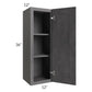 RTA Stone Grey 12" x 36" Wall Cabinet with 2 Decorative End Panels