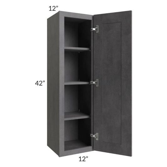 RTA Stone Grey 12" x 42" Wall Cabinet