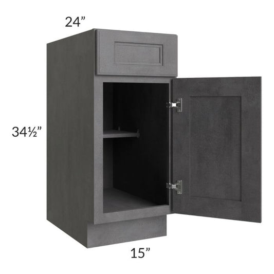 RTA Stone Grey 15" Base Cabinet