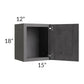 RTA Stone Grey 15" x 18" Wall Cabinet