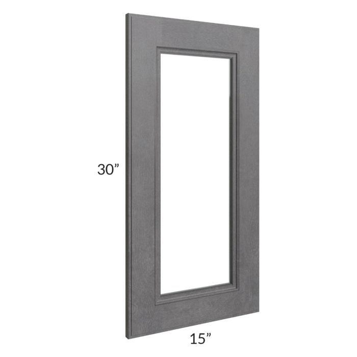 RTA Stone Grey 15" x 30" Glass Door