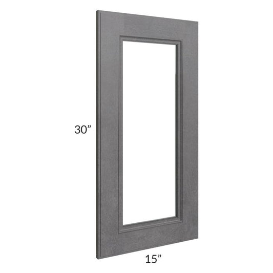 RTA Stone Grey 15" x 30" Glass Door
