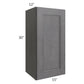 RTA Stone Grey 15" x 30" Wall Cabinet