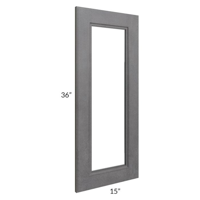 RTA Stone Grey 15" x 36" Glass Door