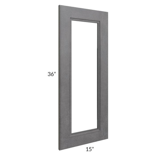 RTA Stone Grey 15" x 36" Glass Door