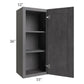 RTA Stone Grey 15" x 36" Wall Cabinet with 1 Decorative End Panel