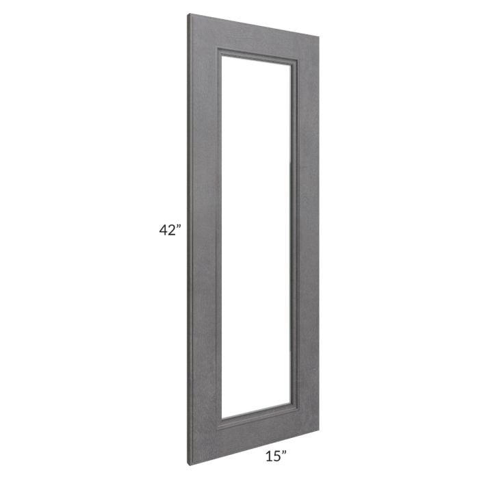 RTA Stone Grey 15" x 42" Glass Door