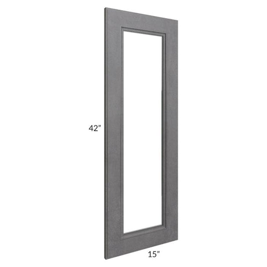 RTA Stone Grey 15" x 42" Glass Door