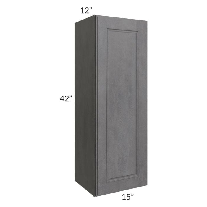 RTA Stone Grey 15" x 42" Wall Cabinet