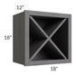 RTA Stone Grey 18" x 18" Wine Storage Cabinet