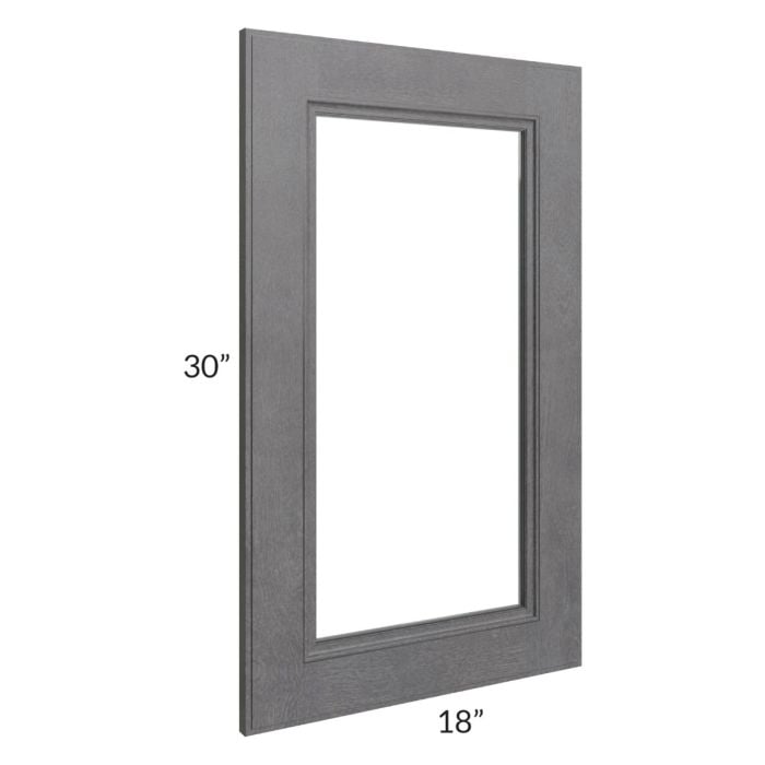 RTA Stone Grey 18" x 30" Glass Door