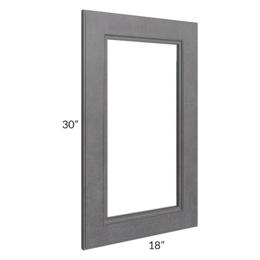 RTA Stone Grey 18" x 30" Glass Door