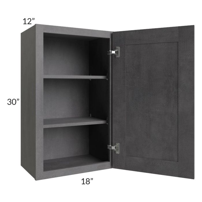 RTA Stone Grey 18" x 30" Wall Cabinet