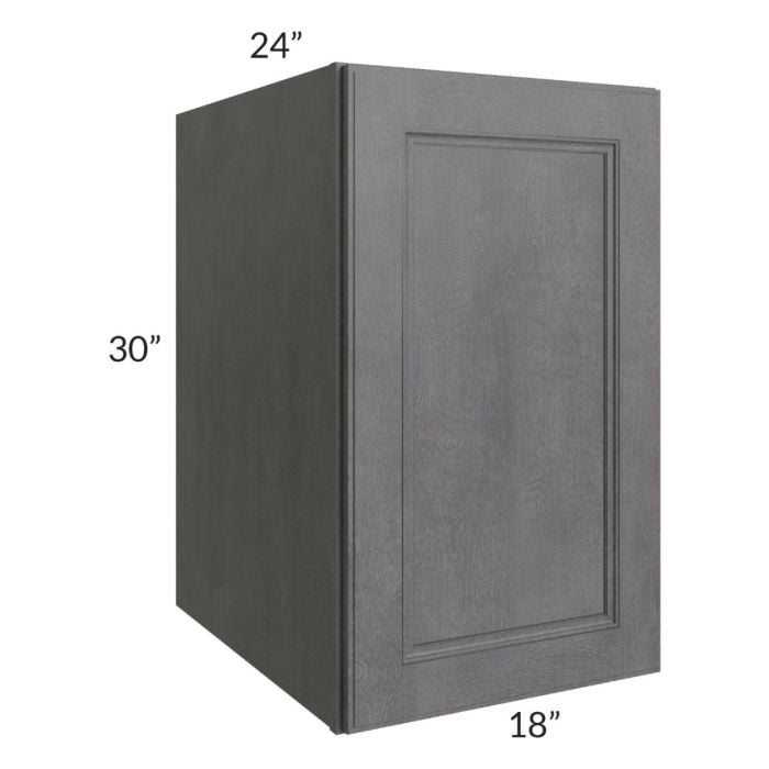 RTA Stone Grey 18" x 30" x 24" Split Pantry Wall Cabinet