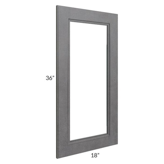 RTA Stone Grey 18" x 36" Glass Door