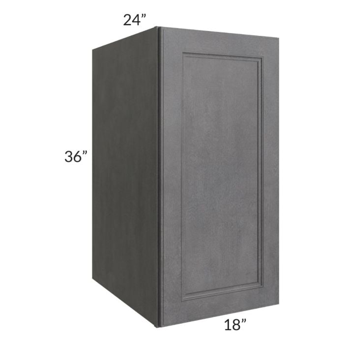 RTA Stone Grey 18" x 36" x 24" Split Pantry Wall Cabinet
