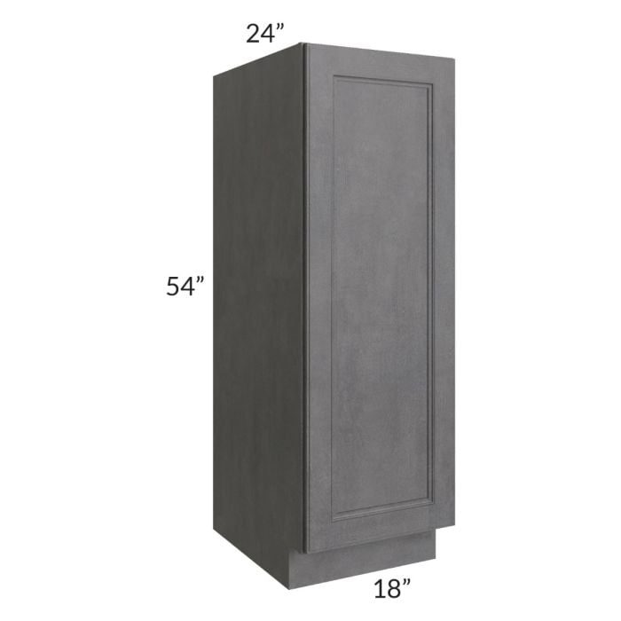 RTA Stone Grey 18" x 54" Split Pantry Base Cabinet