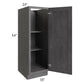 RTA Stone Grey 18" x 54" Split Pantry Base Cabinet