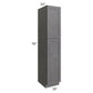 RTA Stone Grey 18" x 90" Utility Cabinet